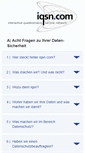 Mobile Screenshot of cisnet.iqsn.de