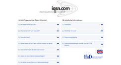 Desktop Screenshot of iqsn.de